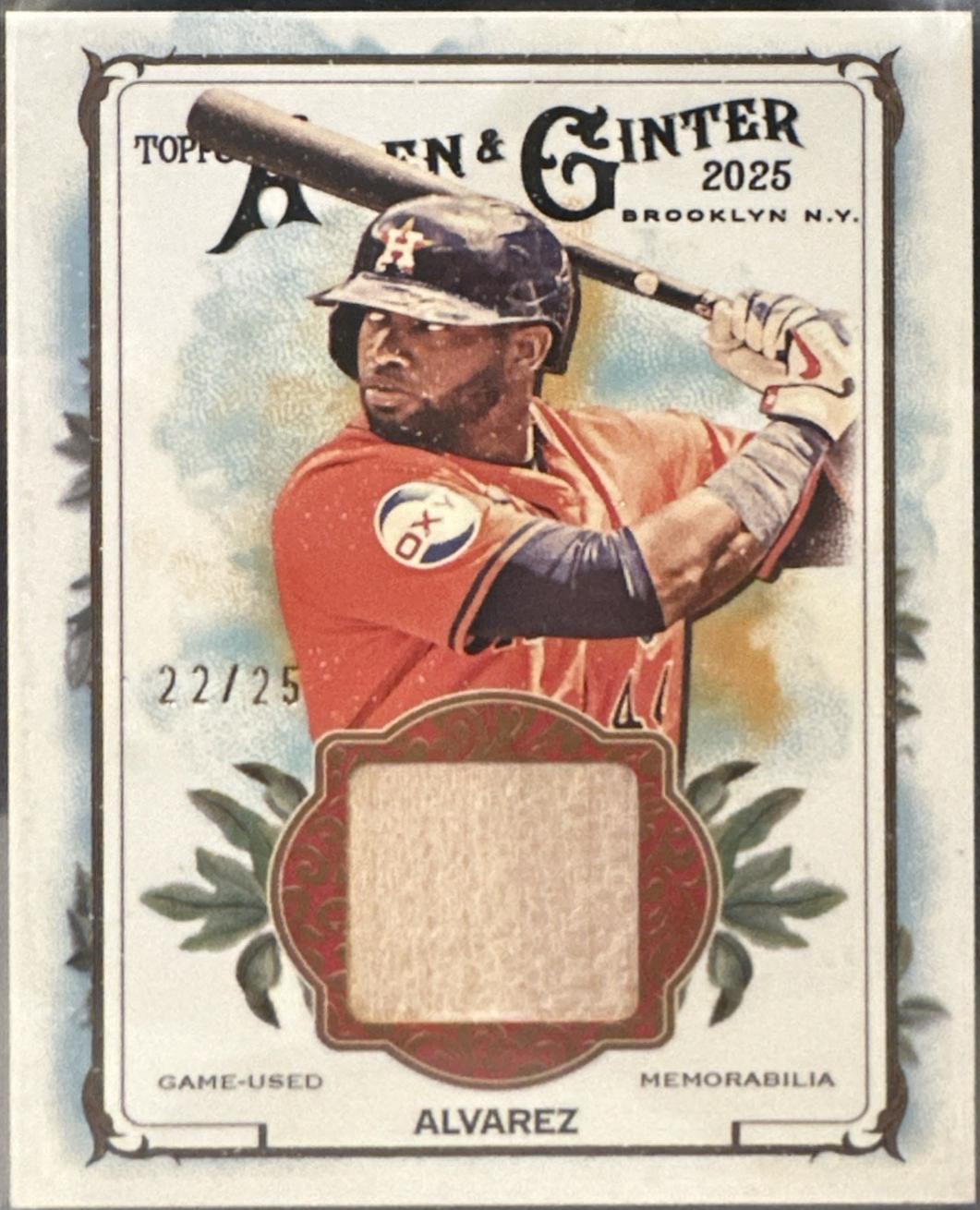 Yordan Alvarez [Orange Foil] #AGR-YA