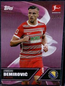 Ermedin Demirovic Soccer Cards 2022 Topps Bundesliga International Stars