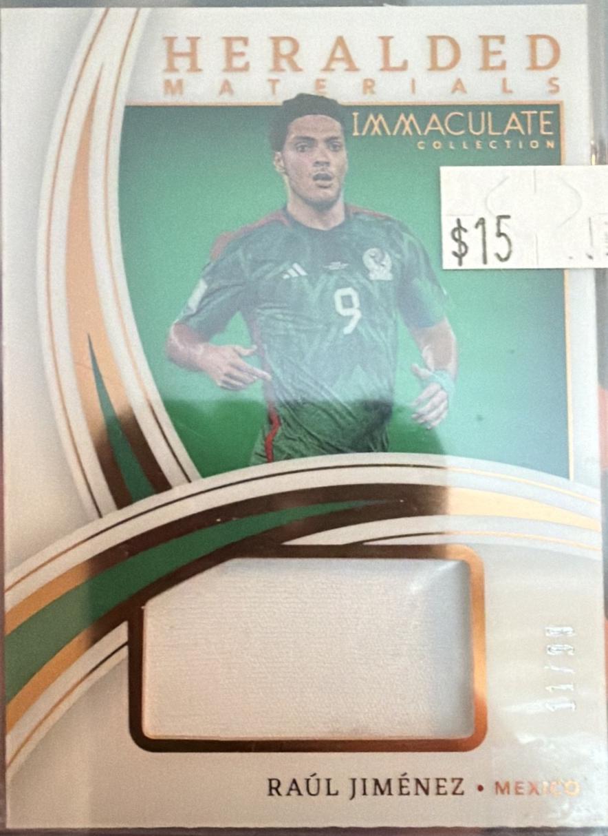 Raul Jimenez #HM-RJ 2022 Panini Immaculate Collection Heralded Materials Soccer