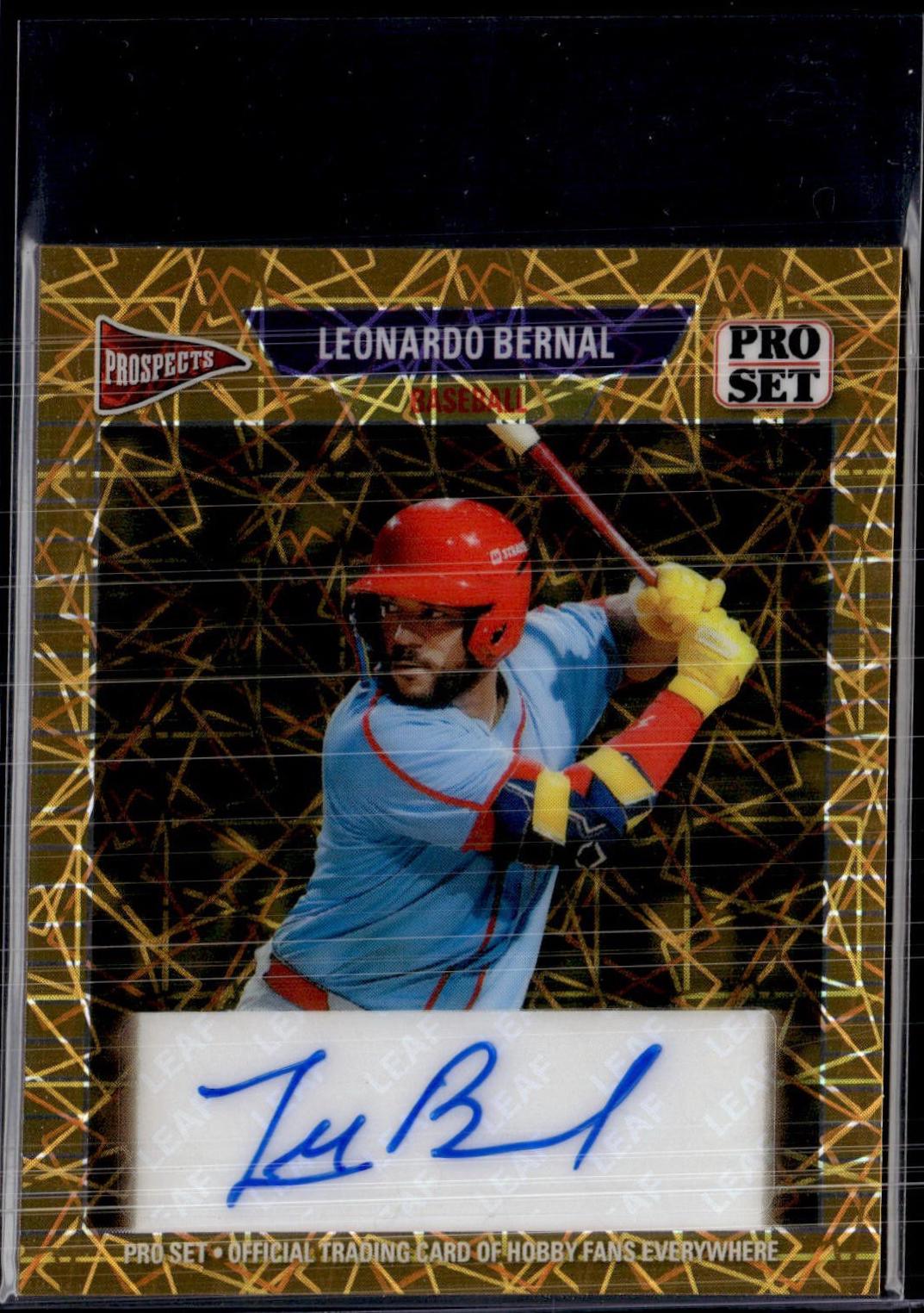 Leonardo Bernal #89AM-LB1 2026 Pro Set Metal 1989 Mini Autograph Baseball
