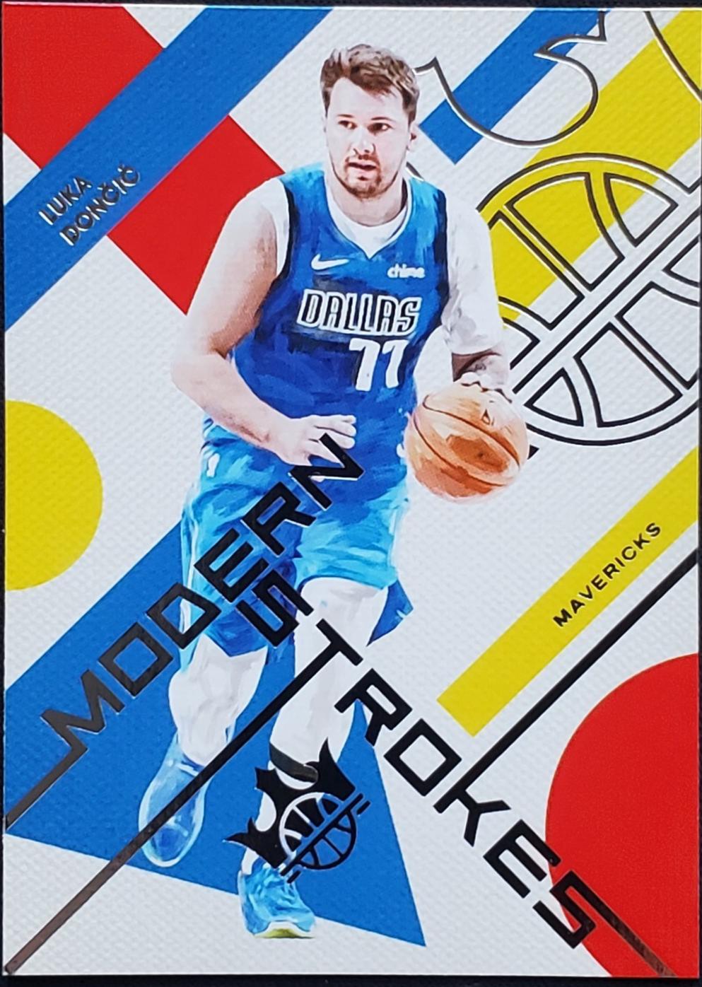 Luka Doncic #2 Basketball Cards 2024 Panini Court Kings Modern Strokes