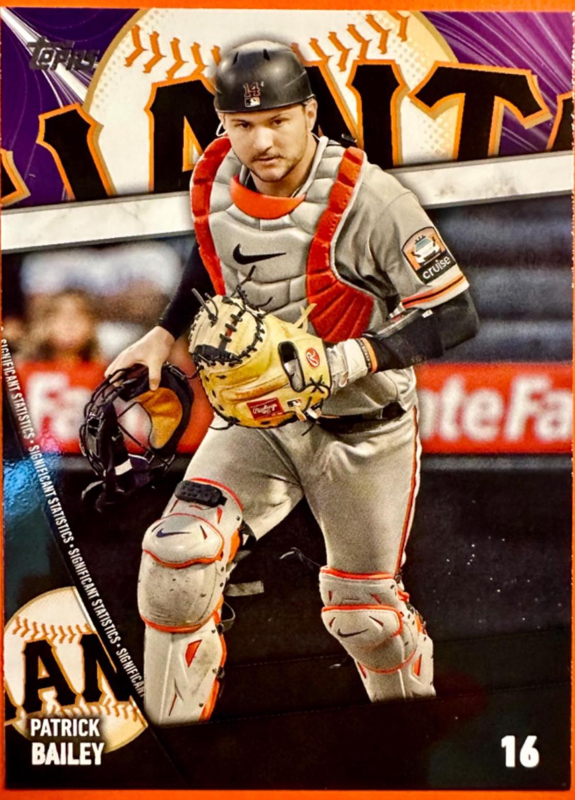 Patrick Bailey #SS-18 Baseball Cards 2024 Topps Significant Statistics