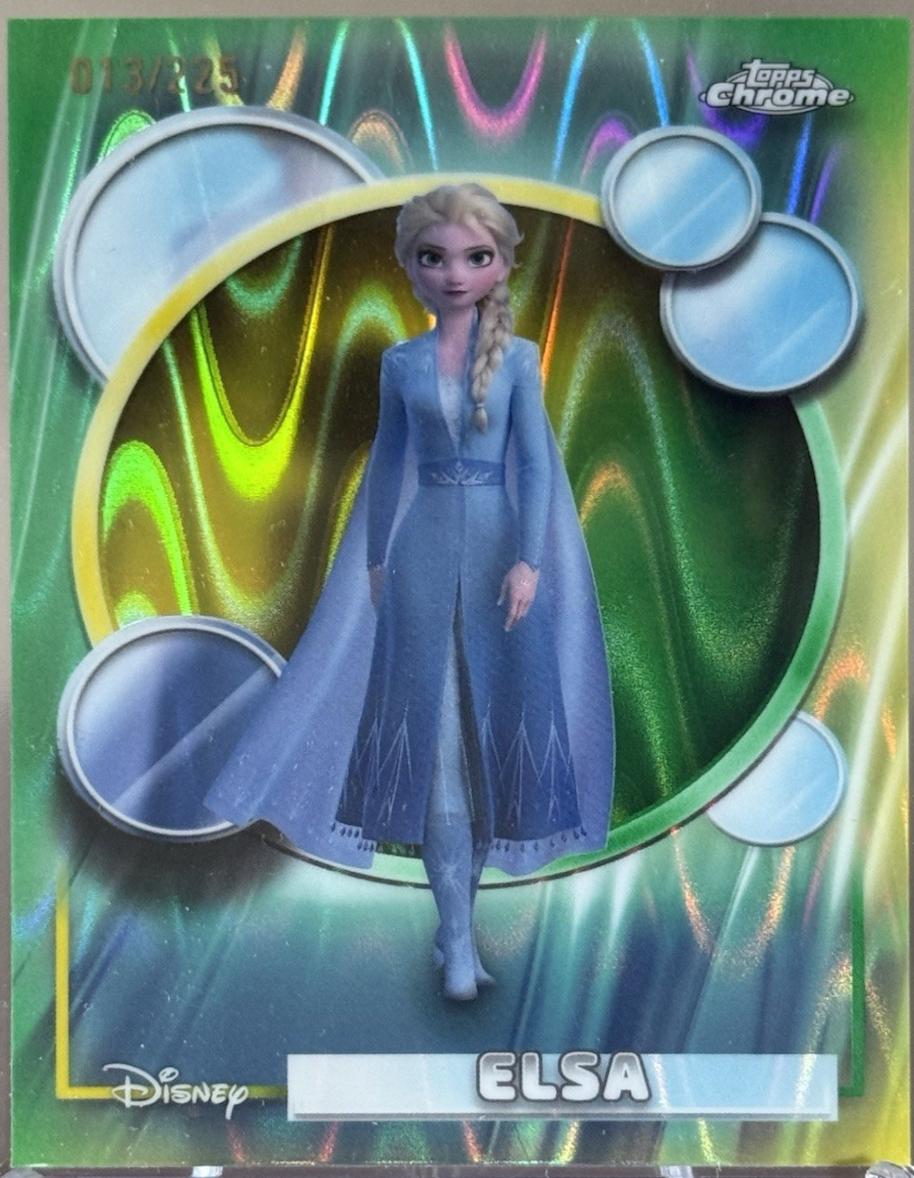 Elsa [Yellow Green Ray Wave] #168 Prices | 2026 Topps Chrome Disney