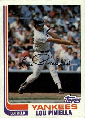 Lou Piniella #538 Baseball Cards 1982 Topps