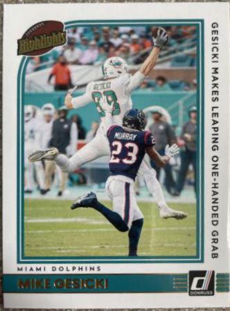 Mike Gesicki #H-MG Football Cards 2022 Panini Donruss Highlights