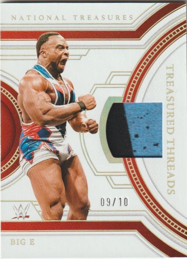 Big E #8 Wrestling Cards 2024 Panini National Treasures WWE Treasured Threads