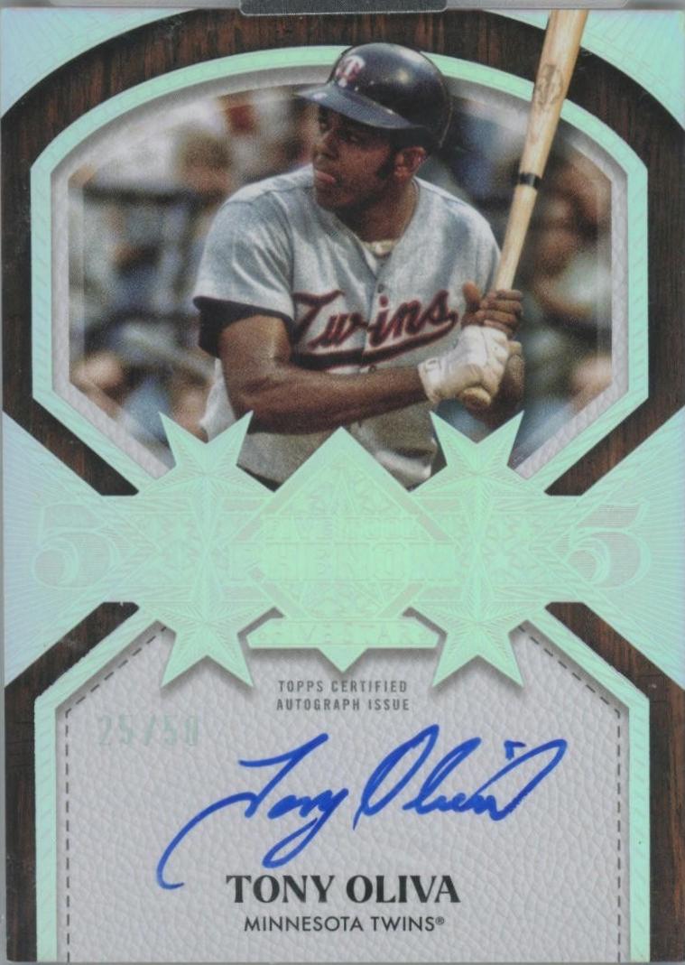 Tony Oliva #FTPA-TO 2025 Topps Five Star Five Tool Phenom Autograph Baseball