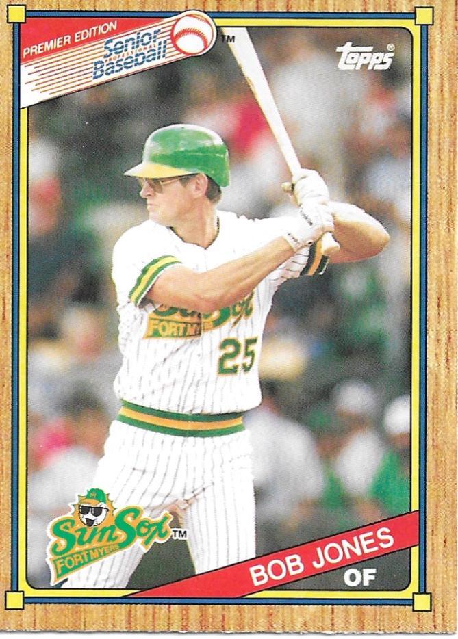 Bob Jones #3 Baseball Cards 1989 Topps Senior League