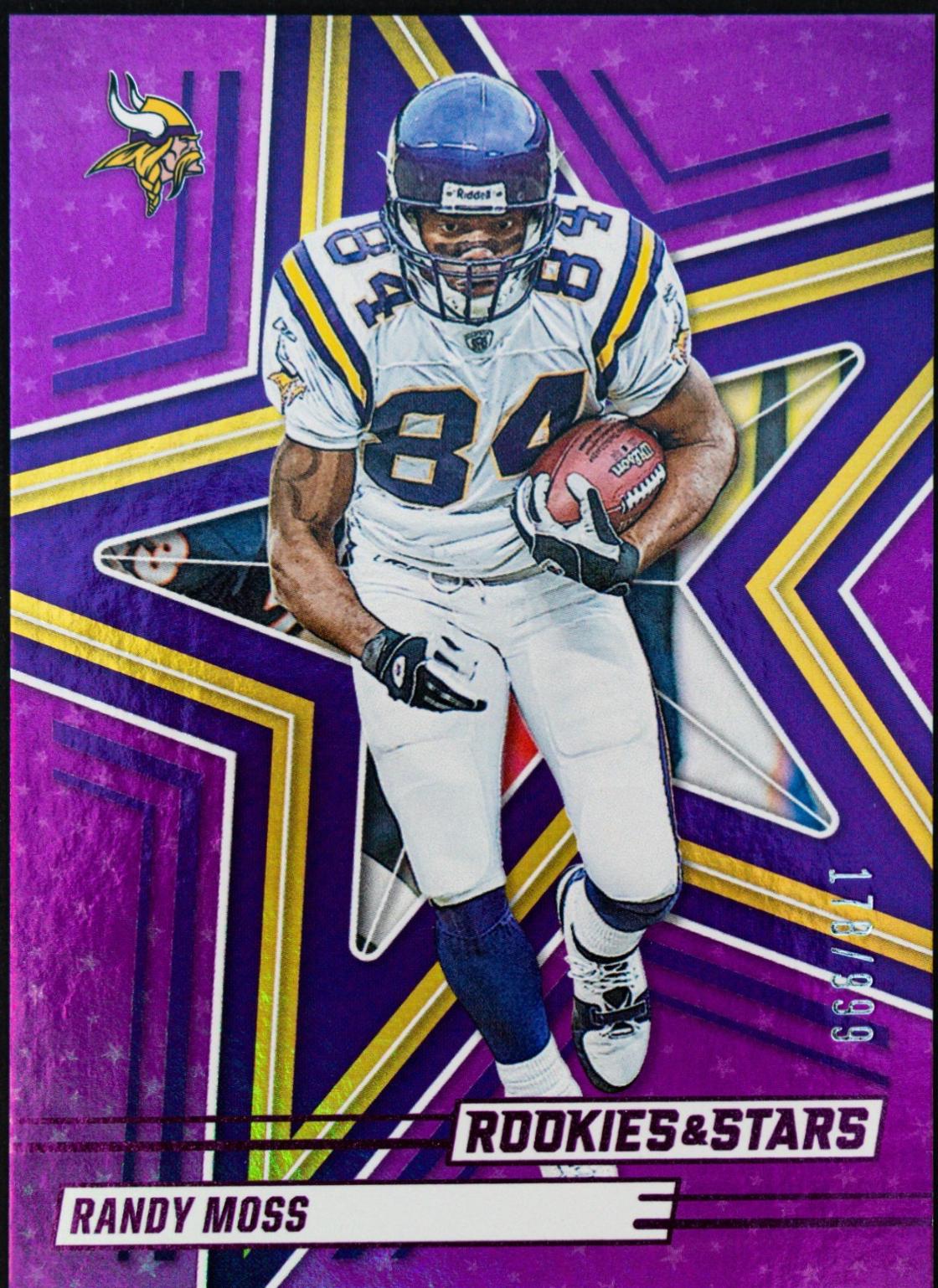 Randy Moss [Purple] #76 Prices | 2025 Panini Rookies & Stars | Football ...