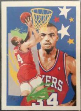 Charles Barkley Team Checklist #374 Basketball Cards 1990 Hoops