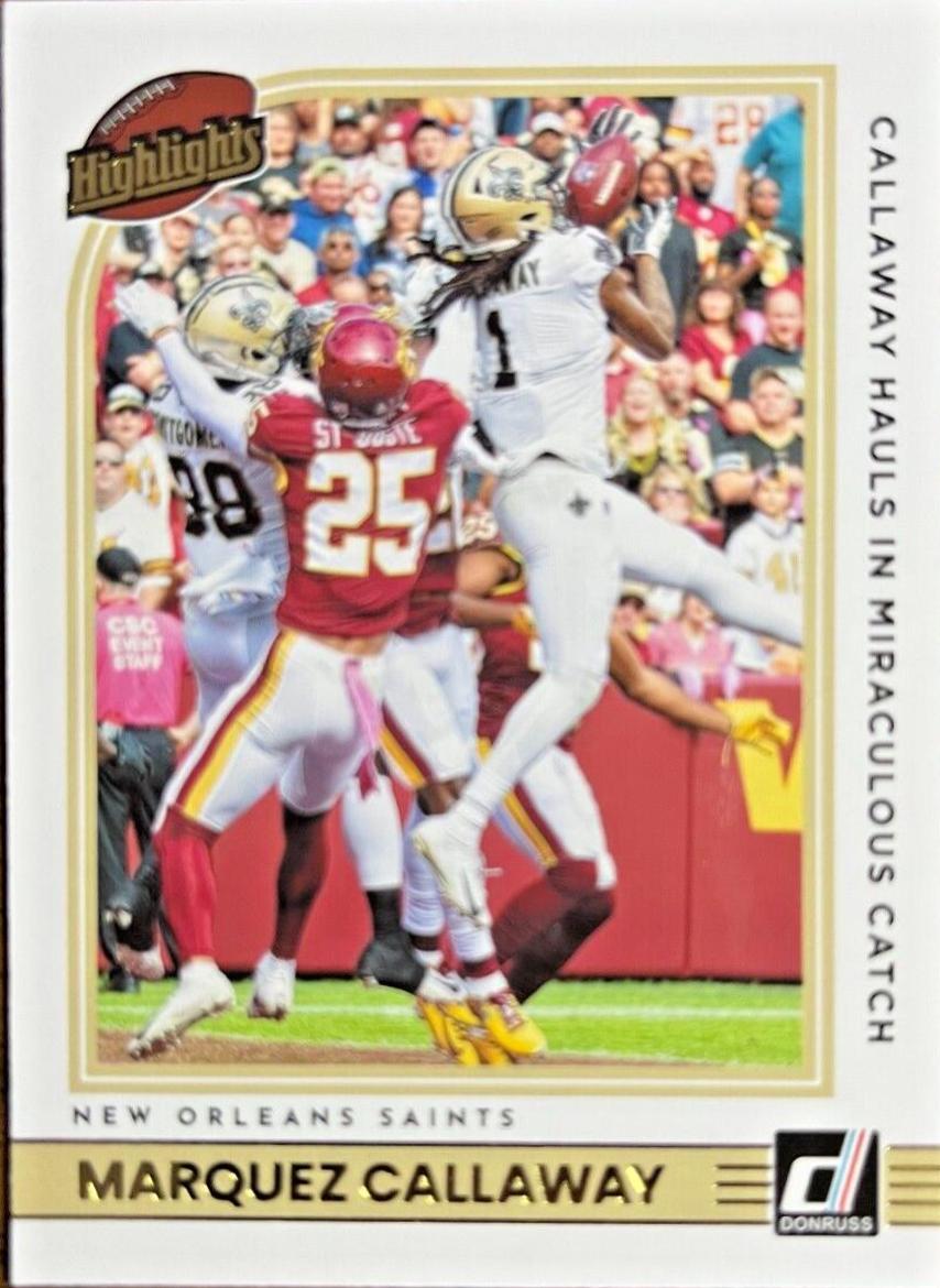 Marquez Callaway #H-MC Football Cards 2022 Panini Donruss Highlights