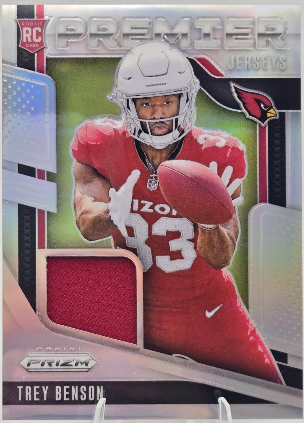Trey Benson #PJ-TBN Football Cards 2024 Panini Prizm Premier Jersey