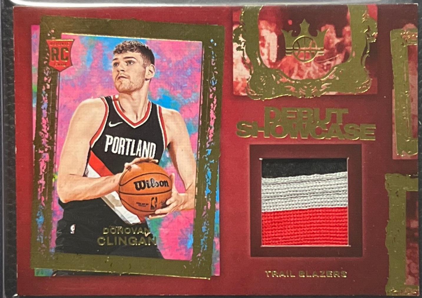 Donovan Clingan #DSM-DNV Basketball Cards 2024 Panini Court Kings Debut Showcase Memorabilia