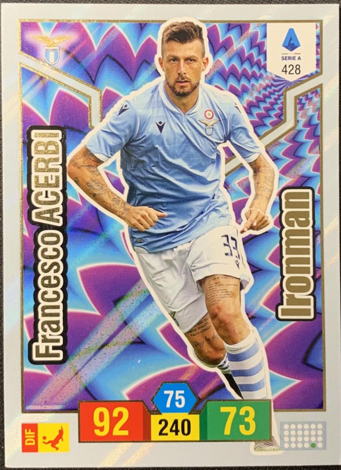 Francesco Acerbi #428 2019 Panini Calciatori Adrenalyn XL Soccer