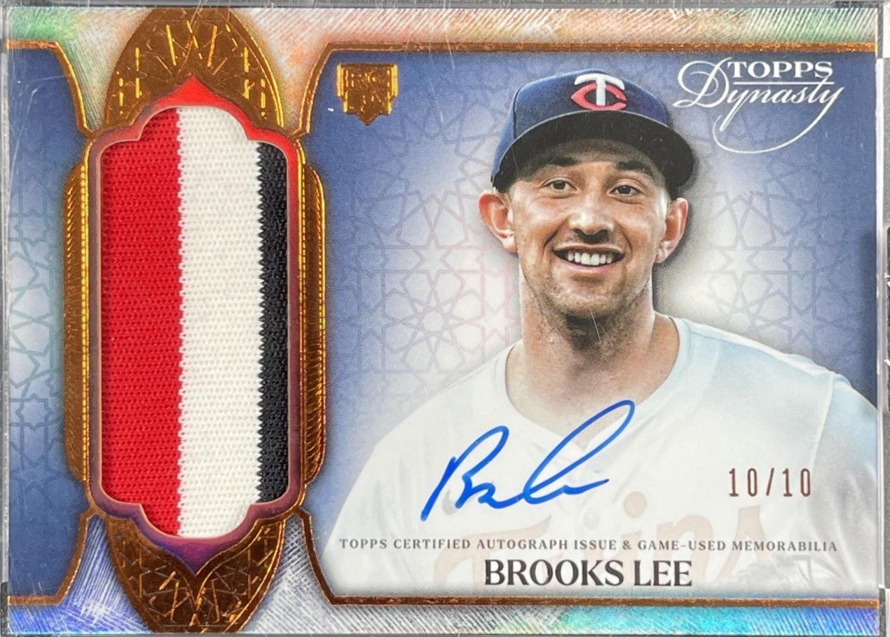 Brooks Lee #DAP-BL3 2025 Topps Dynasty Autograph Patch Baseball