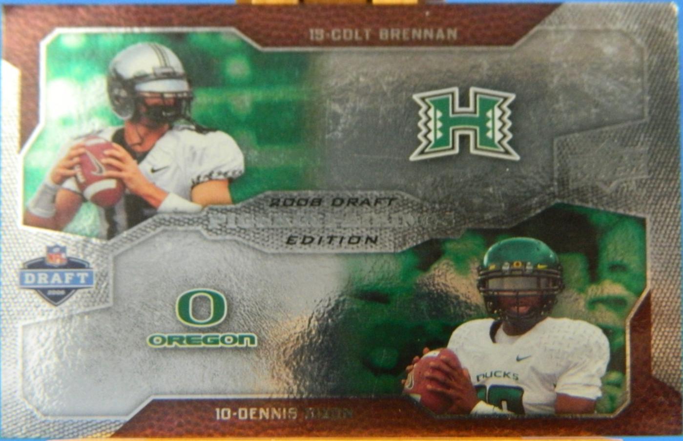 Colt Brennan / Dennis Dixon #213 2008 Upper Deck Draft Edition Football