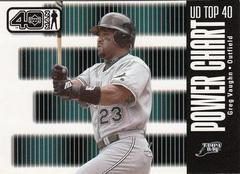 Greg Vaughn #1104 Baseball Cards 2002 Upper Deck 40 Man Prices