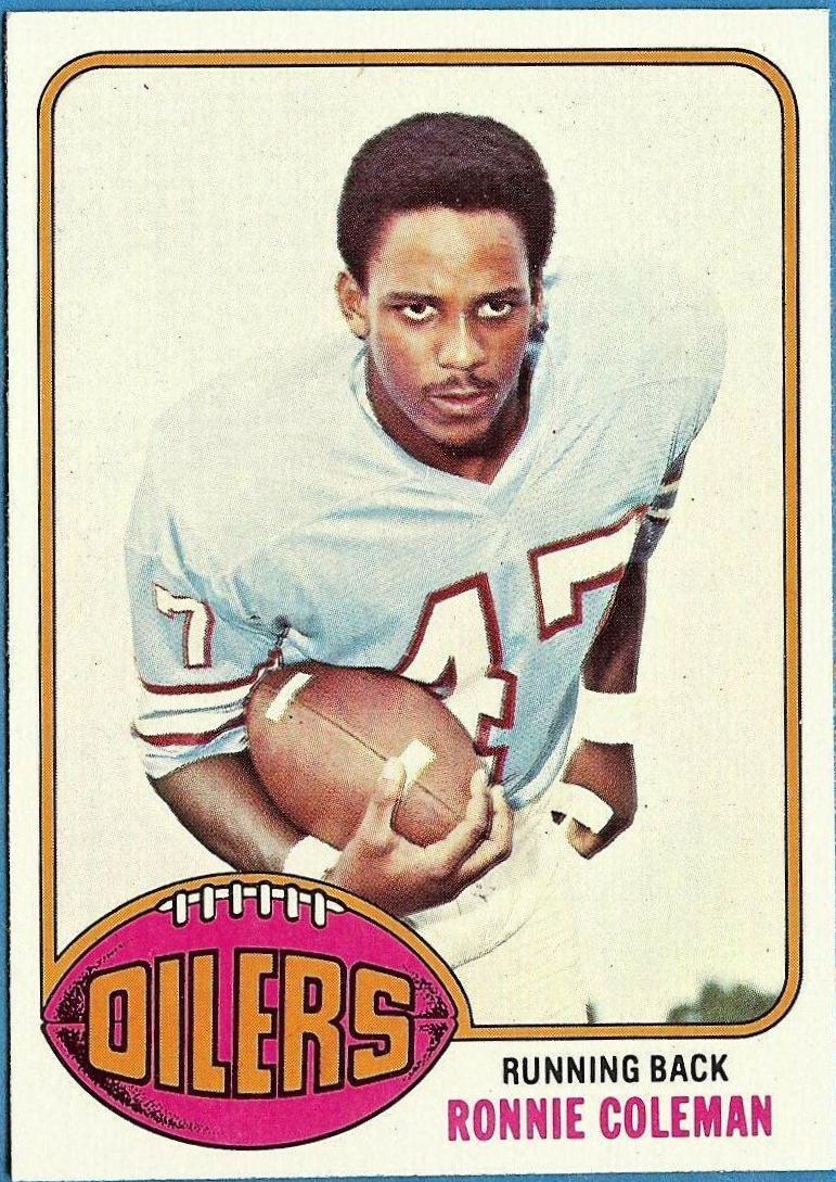 Ronnie Coleman #22 Football Cards 1976 Topps