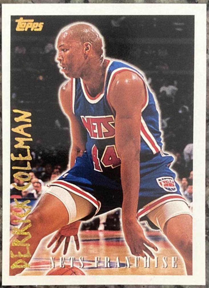 Derrick Coleman #13 Basketball Cards 1994 Topps Franchise Future