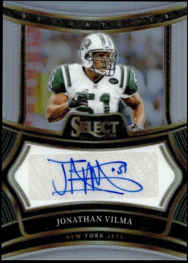 Jonathan Vilma #SP-JVA 2024 Panini Select Signatures Prizm Football