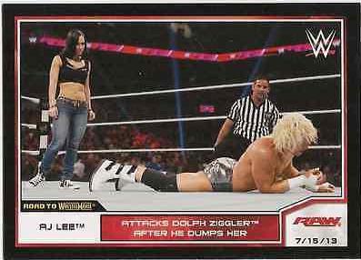 AJ Lee #24 Wrestling Cards 2014 Topps WWE Road to Wrestlemania