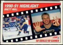 Brett Hull #412 Hockey Cards 1991 Score American