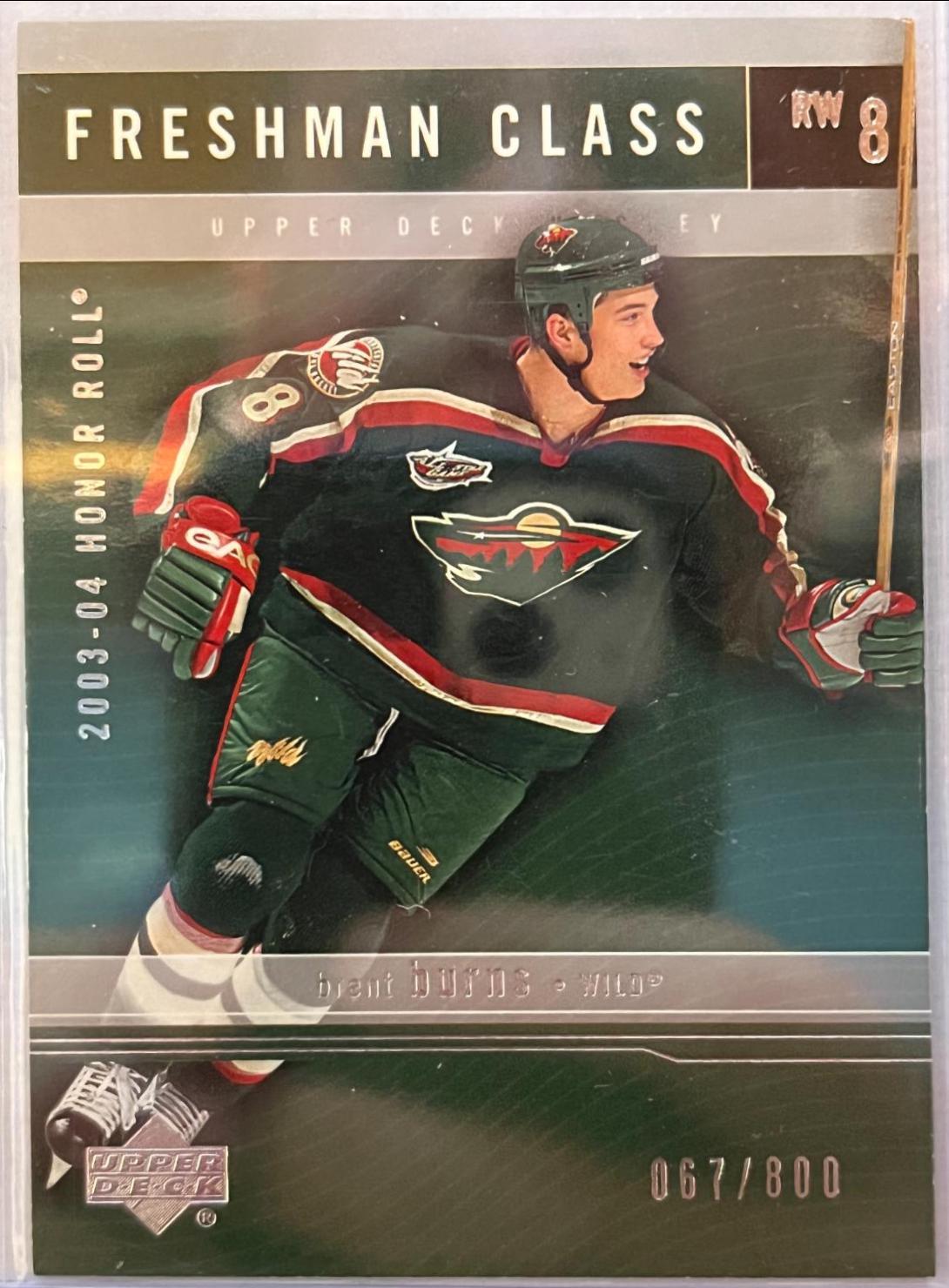 Brent Burns #145 Hockey Cards 2003 Upper Deck Honor Roll