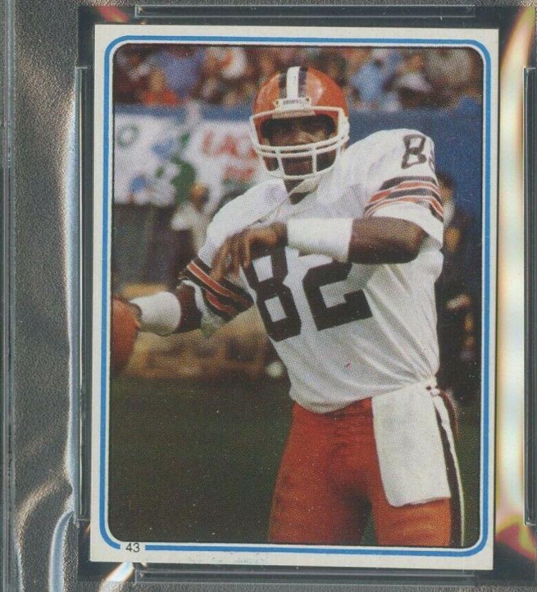 Ozzie Newsome #43 Football Cards 1983 Topps Stickers