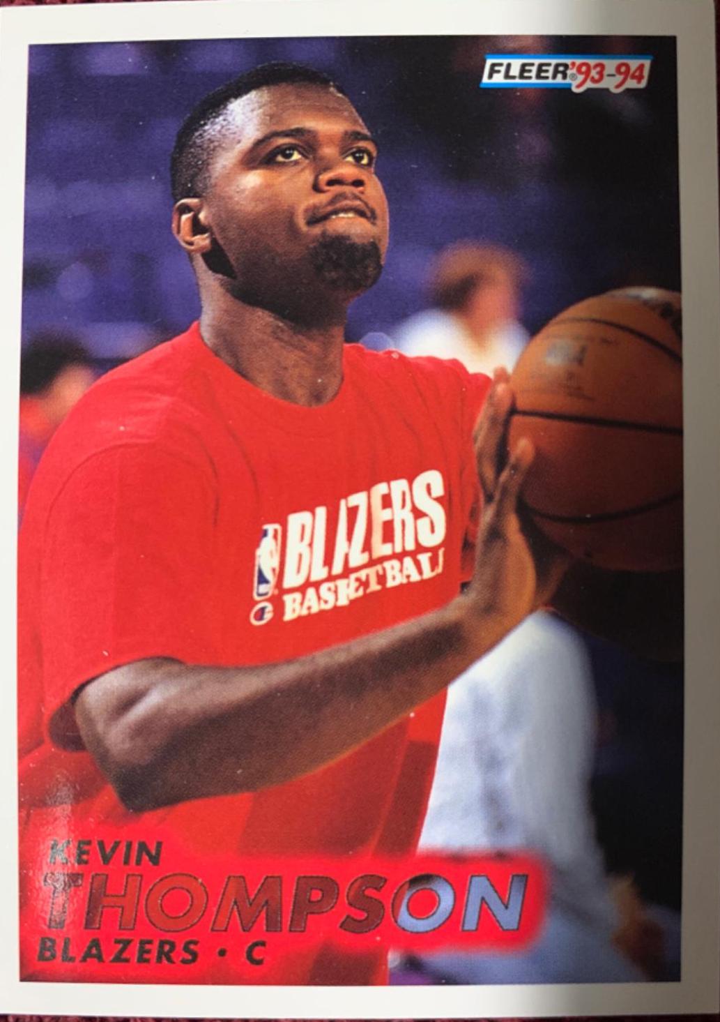 Kevin Thompson #367 Basketball Cards 1993 Fleer