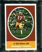 Bill Kilmer Football Cards 1972 Sunoco Stamps
