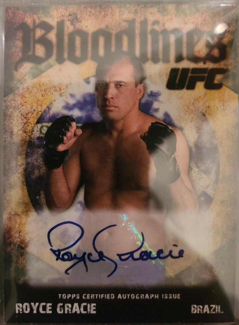 Royce Gracie #BARG Ufc Cards 2009 Topps UFC Round 2 Bloodlines Autographs