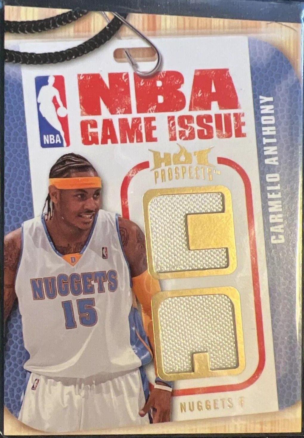 Carmelo Anthony #NBA-CA Basketball Cards 2008 Fleer Hot Prospects NBA Game Issue Jerseys