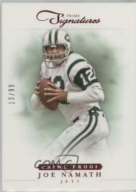 Joe Namath #148 2012 Panini Prime Signatures Football