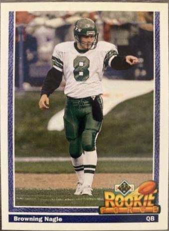 Browning Nagle #624 Football Cards 1991 Upper Deck