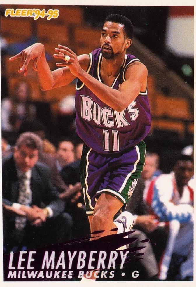 Lee Mayberry #130 Basketball Cards 1994 Fleer