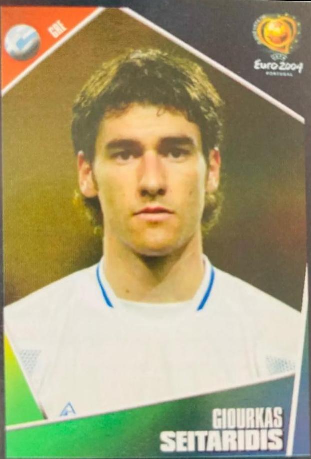 Giourkas Seitaridis #35 Soccer Cards 2004 Panini UEFA Euro