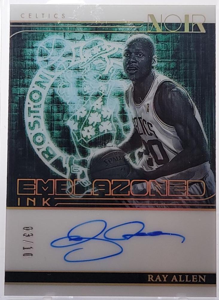 Ray Allen [Holo Gold] #22 Prices | 2024 Panini Noir Emblazoned Ink ...