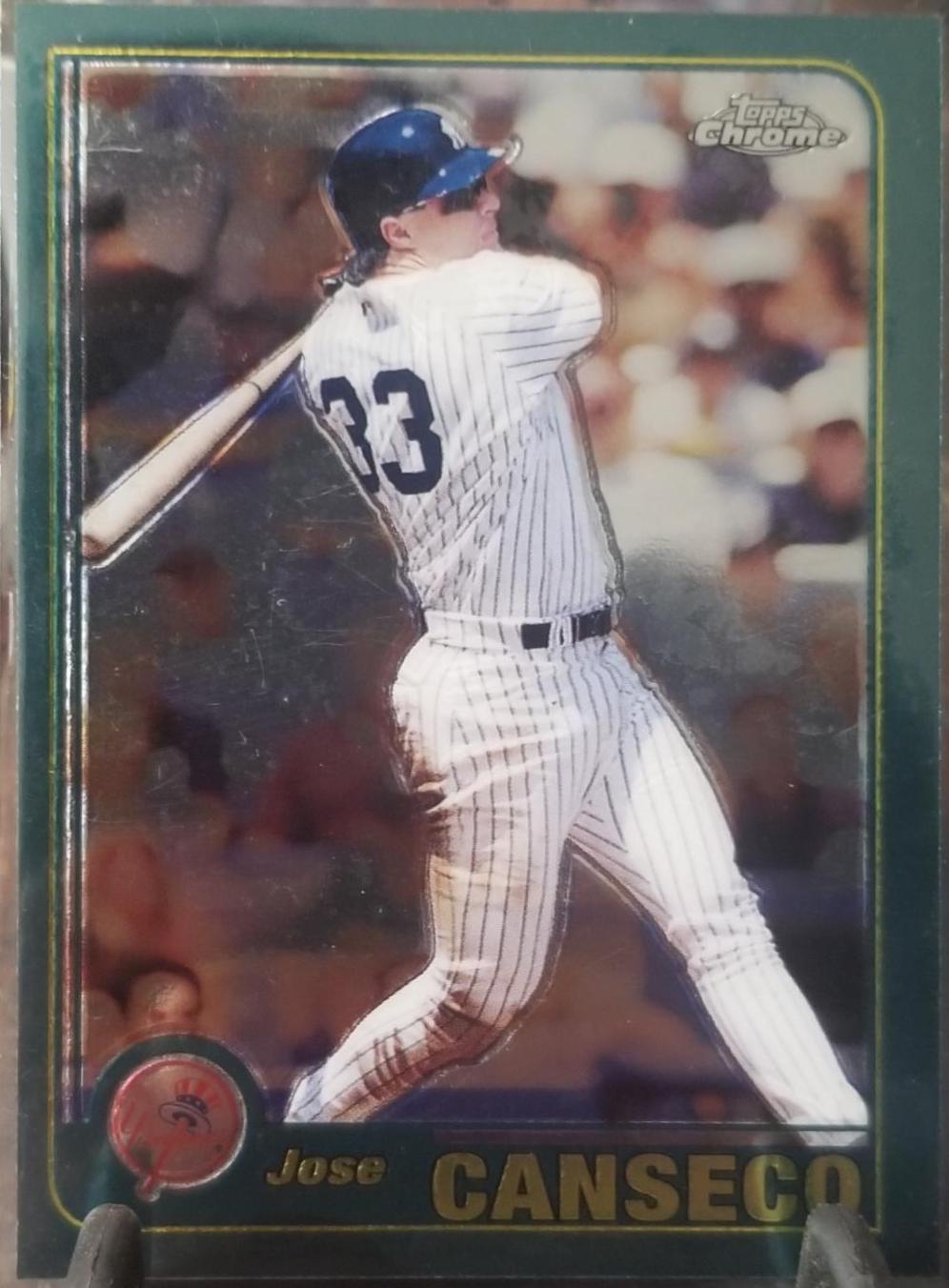 Jose Canseco #46 Baseball Cards 2001 Topps Chrome
