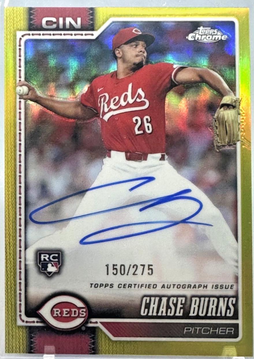 Chase Burns [Yellow Refractor] #RA-CB Prices | 2026 Topps Chrome