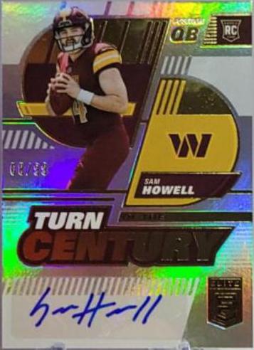 Sam Howell #TC-5 2022 Panini Donruss Elite Turn Of The Century Autographs Football