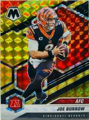 Joe Burrow [Choice Black Gold Mosaic] #226 Football Cards 2021 Panini Mosaic Prices