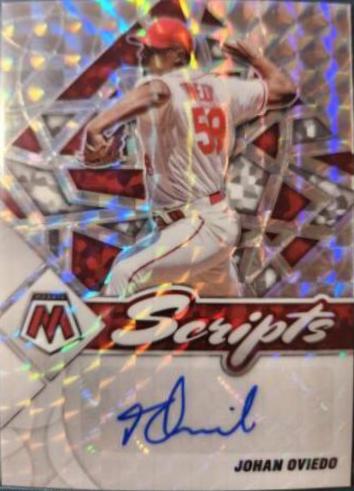 Johan Oviedo #SC-JO 2022 Panini Mosaic Scripts Autographs Baseball