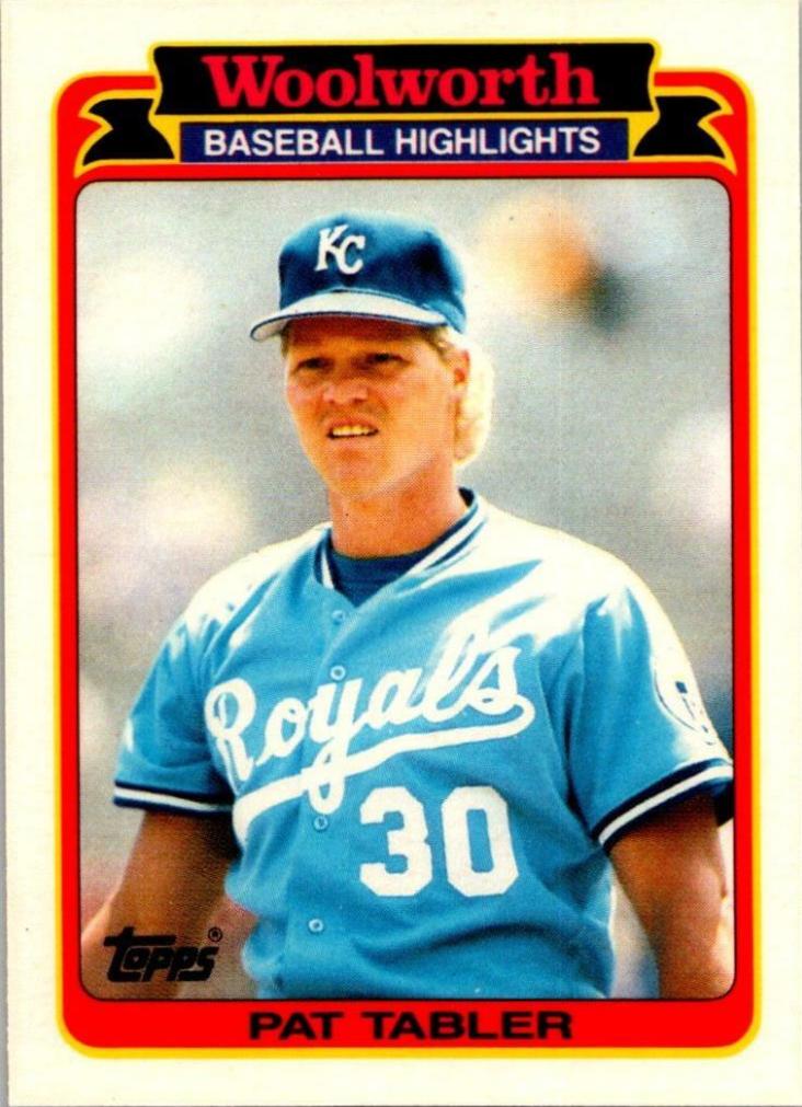 Pat Tabler #18 Baseball Cards 1989 Topps Woolworth Highlights