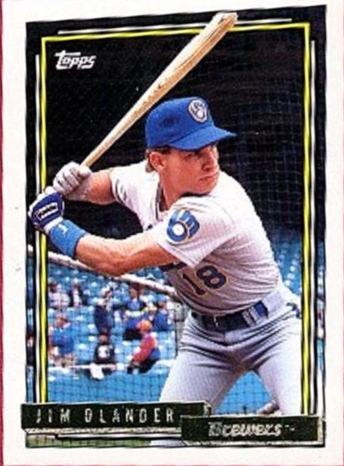 Jim Olander #7 Baseball Cards 1992 Topps Gold