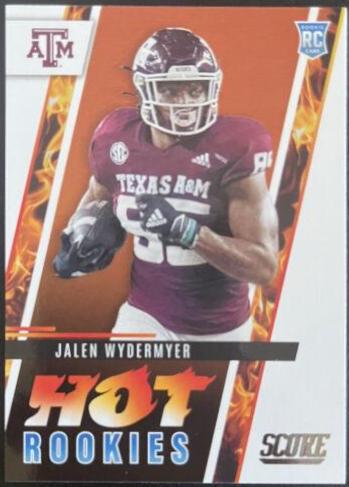 Jalen Wydermyer #HR13 Football Cards 2022 Panini Score Hot Rookies