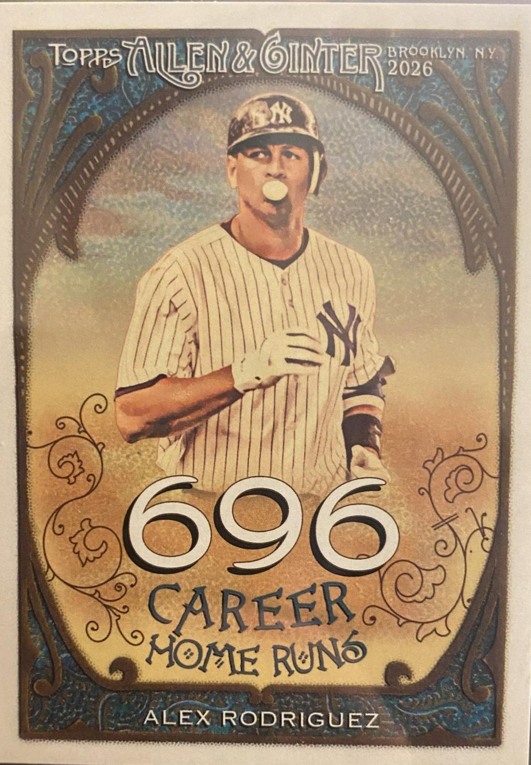 Alex Rodriguez #CR-20 2026 Onit Athlete Gravity Career 250 Baseball