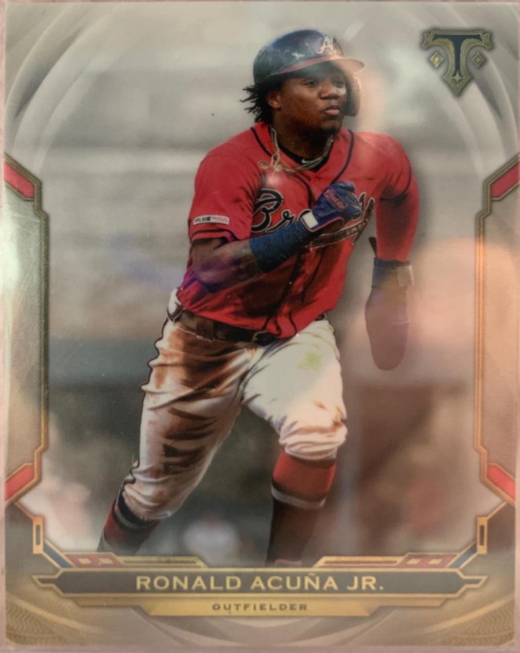Ronald Acuna Jr #33 Baseball Cards 2019 Topps Triple Threads