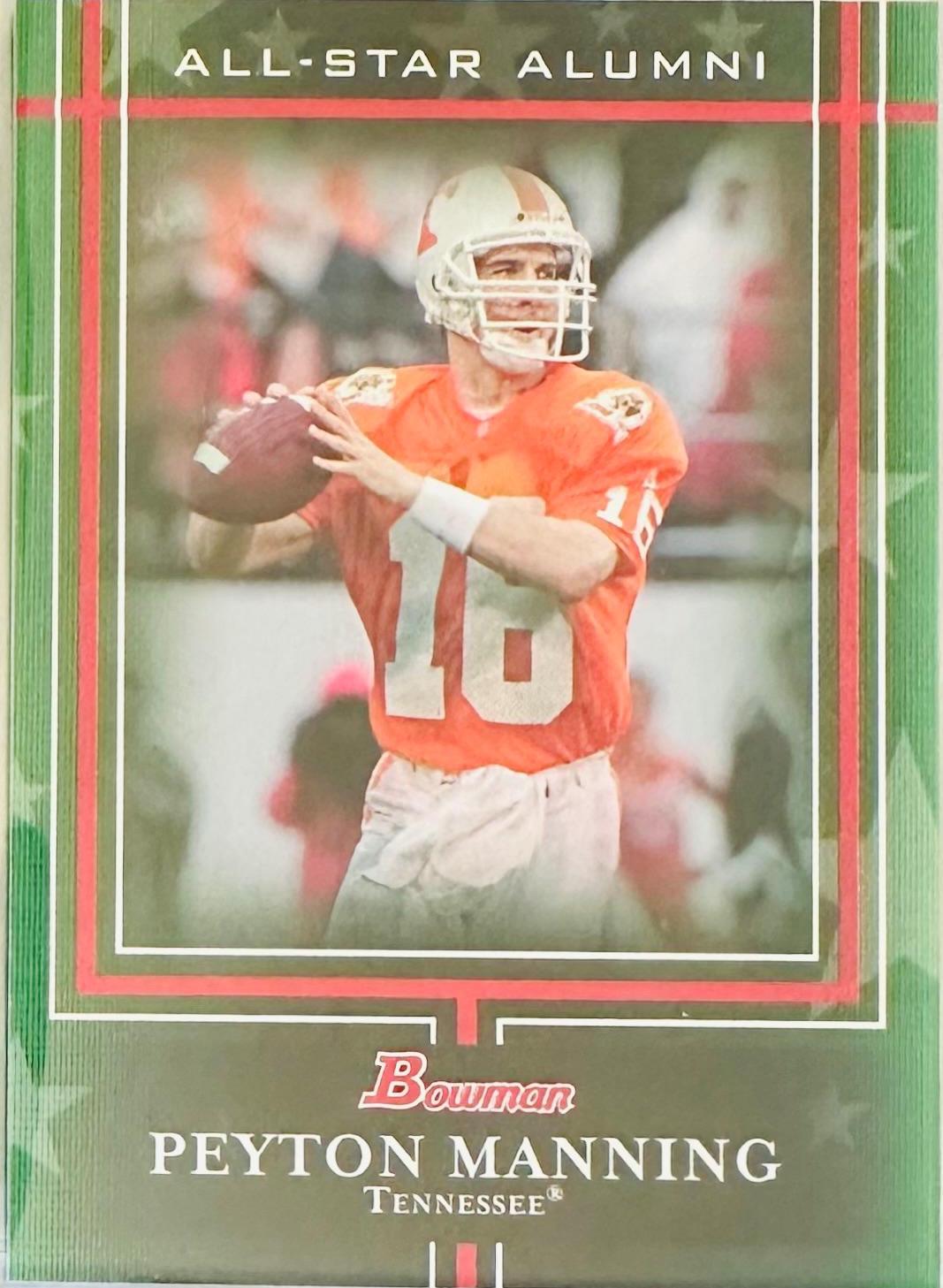 Peyton Manning #AA3 Football Cards 2009 Bowman Draft All Star Alumni