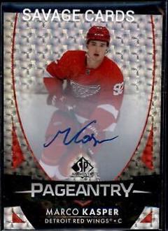 Marco Kasper #P-90 Hockey Cards 2023 SP Authentic Pageantry Autograph