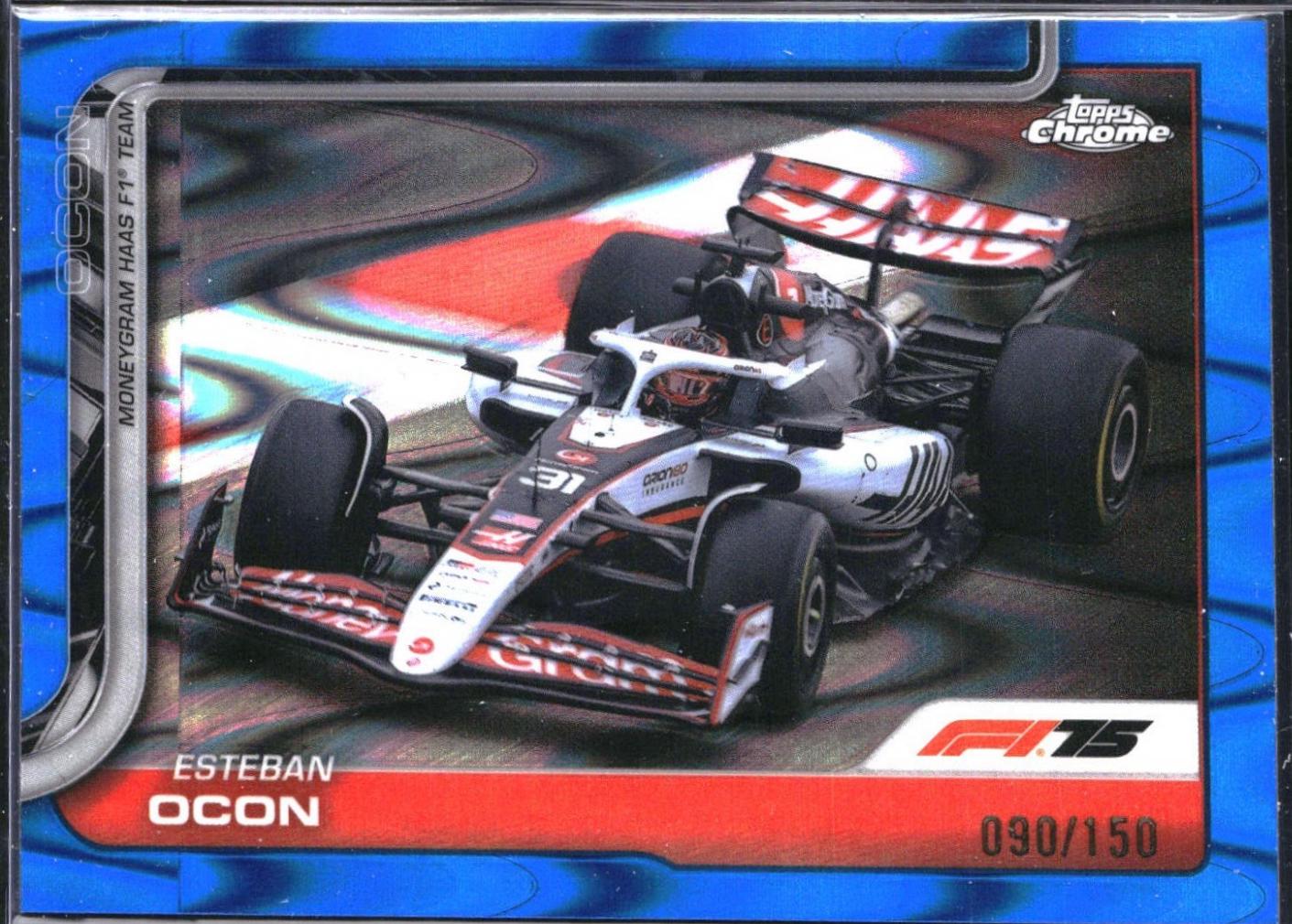 Esteban Ocon [Blue RayWave Refractor] #85